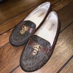Michael Kors Brown Loafer Flats Slip on Moccasin